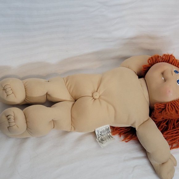 Cabbage Patch Kid CPK 1986 Red Hair Blue 1 Tooth Eyes Needs TLC Cleaning - Picture 5 of 16